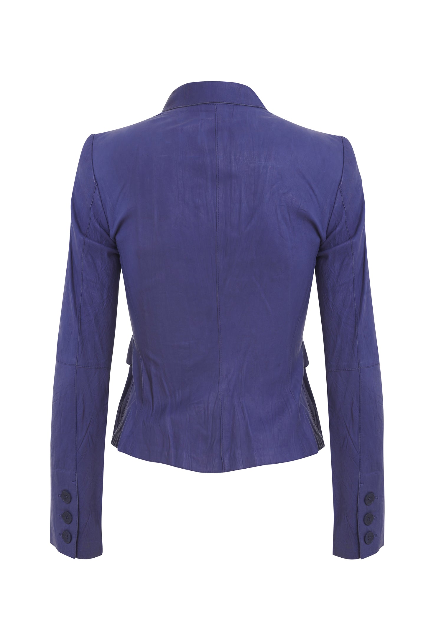 Emporio Armani purple leather jacket