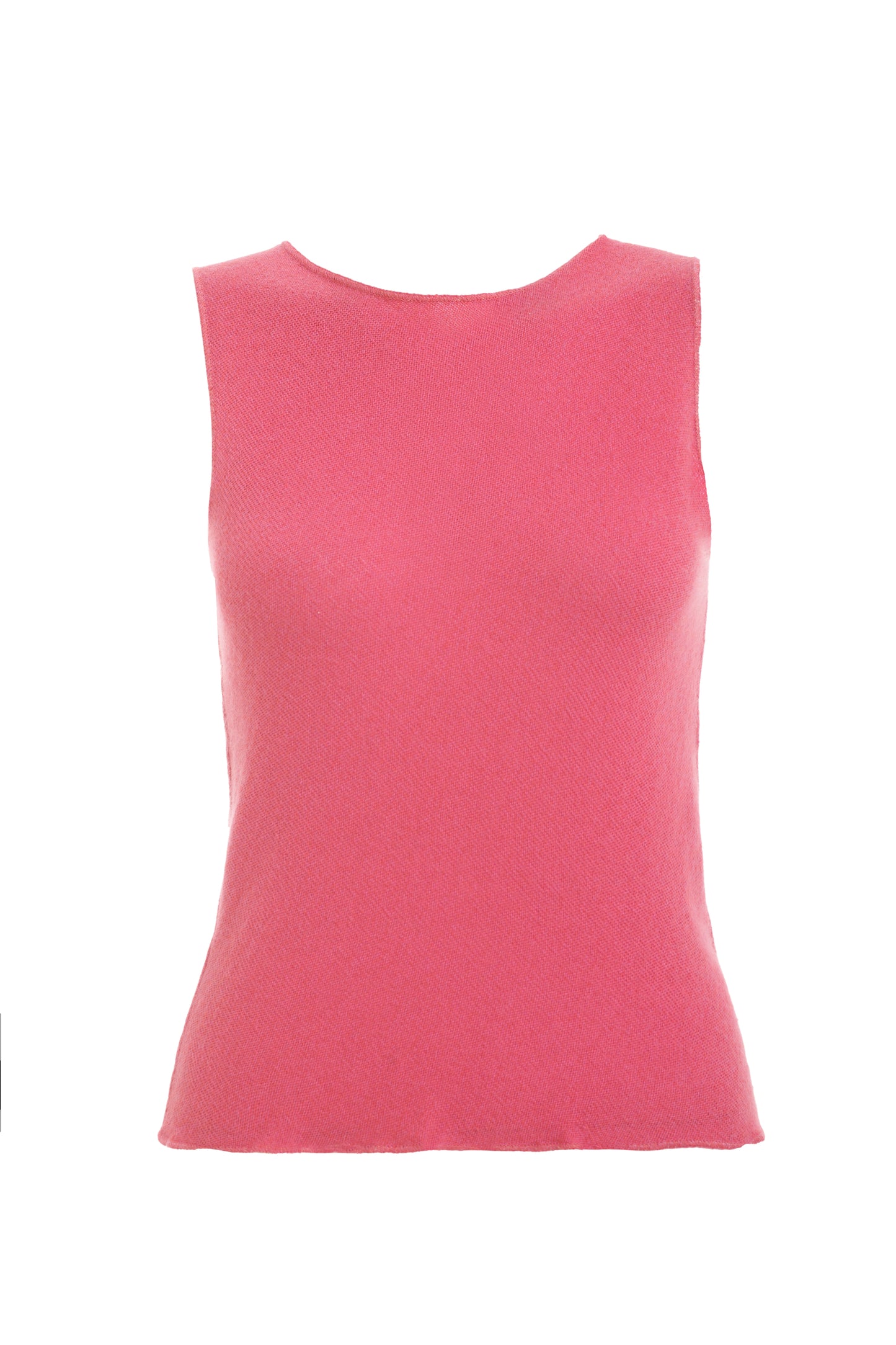 Marni fuchsia sleeveless cashmere top