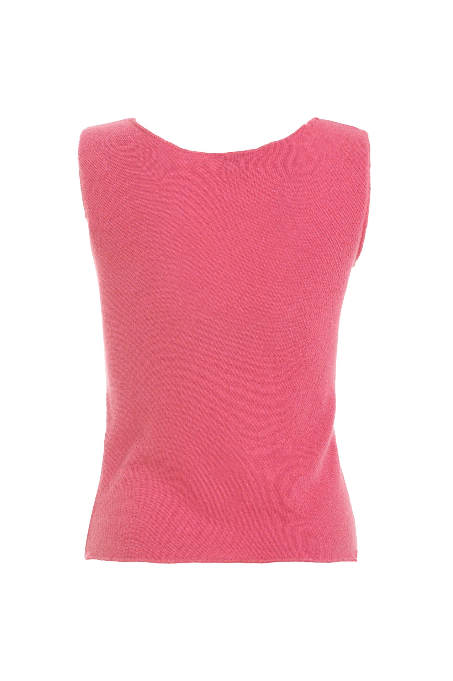 Marni fuchsia sleeveless cashmere top