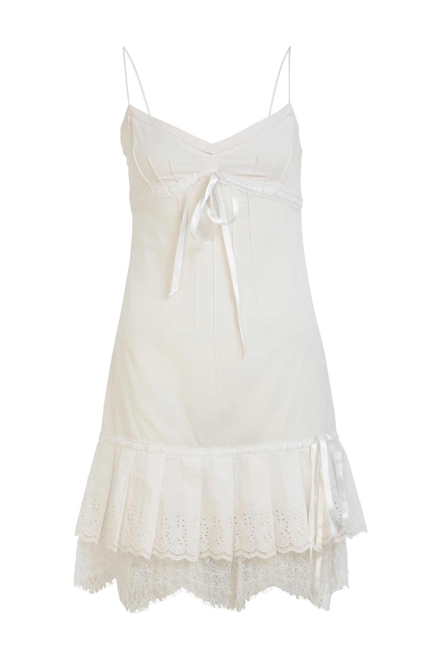Dolce & Gabbana cream lingerie style dress