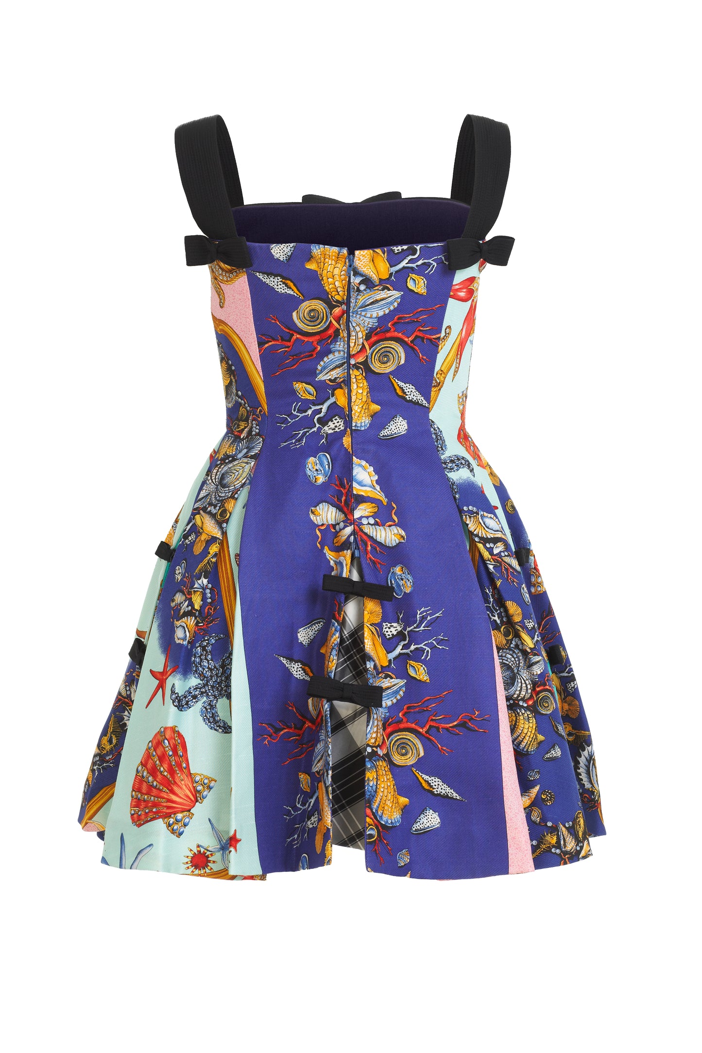 Gianni Versace Couture cocktail dress with multi sea scape print