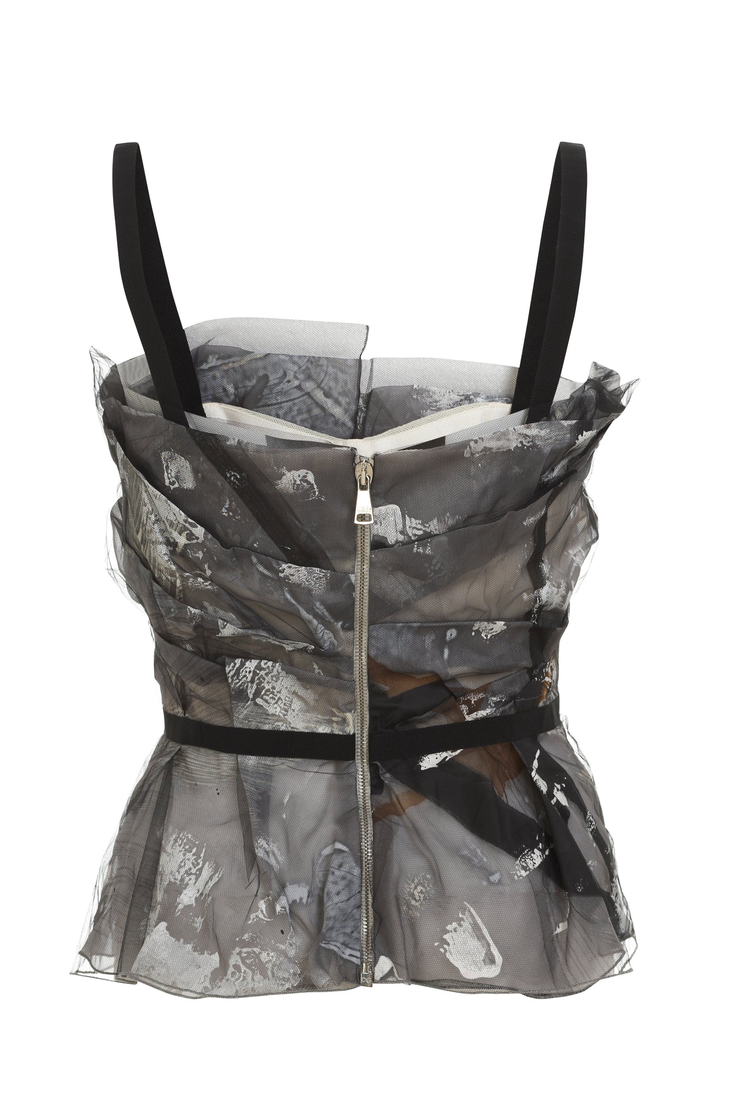 Dolce & Gabbana limited edition grey bustier style top